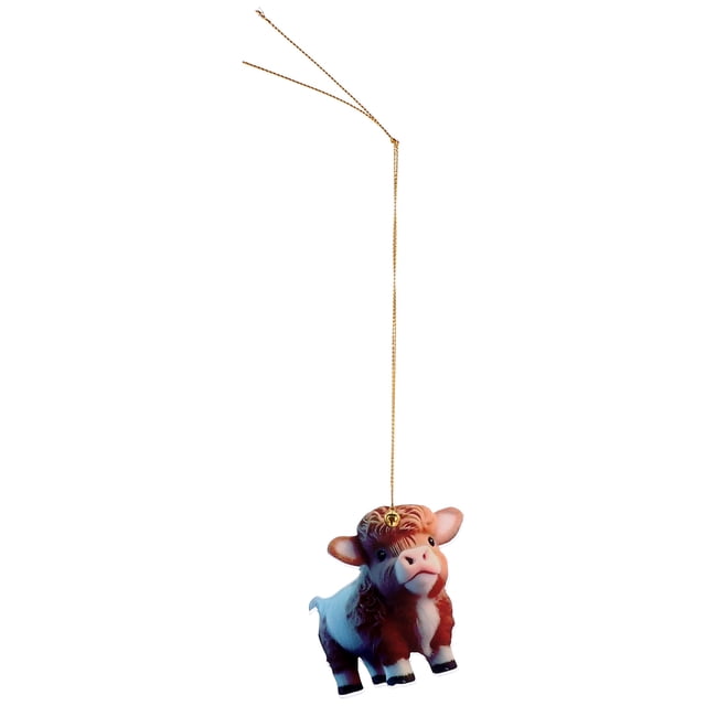 MOVTOTOP Cartoon Cattle Car Pendant Hanging Decoration Christmas Tree Cattle Ornament