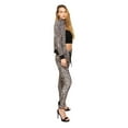 thumbnail image 5 of Victorious Women's Leopard Velour Velvet Tracksuit - Zipper Jacket and Sweatpants VL223- Brown Leopard - Medium, 5 of 7