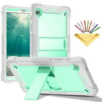 Dteck Galaxy Tab A7 Lite Case 8.7 inch 2021 (SM-T220/SMT225), Heavy Duty Rugged Shockproof Case with Kickstand for Samsung Galaxy Tab A7 Lite 2021 Tablet, Green