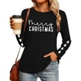 thumbnail image 6 of Christmas Sweatshirt for Women Christmas Sweater Cute Long Sleeve Crewneck Pullover Tops for Fall Winter Outfits, 6 of 7