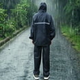 thumbnail image 3 of PTOOTP 1 Conjunto Impermeable Traje de Lluvia Chaqueta y Pantalones Impermeable para Mujeres Hombres Niños Niñas, 3 of 7