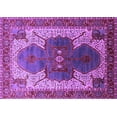 thumbnail image 1 of Ahgly Company Indoor Rectangle Oriental Purple Industrial Area Rugs, 3' x 5', 1 of 4