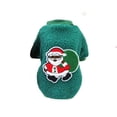 thumbnail image 1 of New Year Warm For Small Dogs Cats Christmas Chihuahua Yorkie Shih Tzu Pug Pet Supplies Dog Sweater Pet Clothing Dog Costume Coat XL SANTA CLAUS GREEN, 1 of 1