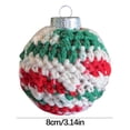 thumbnail image 2 of Ganfancp Bola de Navidad Fiesta Navideña Colgantes Decorativos Colgantes Árbol de Navidad Tejidos a Mano Ofertas Del Día Liquidación 1*Bola de Navidad de Punto, 2 of 3