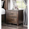 thumbnail image 2 of Furniture of America Table de Chevet à 2 Tiroirs Bell Transitional en Espresso, 2 of 5