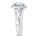 thumbnail image 2 of Pompeii Certified 3 1/2Ct Cushion Halo Diamond Engagement Ring 14k White Gold Lab Grown, 2 of 4