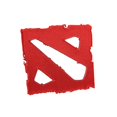 thumbnail image 1 of Parche con el emblema de DOTA 2 con licencia oficial bordado en rojo, 1 of 5