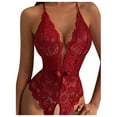 thumbnail image 5 of uublik Valentines Lingerie Set for Women Lace Plus Size Babydoll Sexy Naughty Bodysuit, 5 of 5