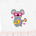 thumbnail image 4 of Inktastic Koala Cute Girls Guitar Girls Toddler Dress, 4 of 5
