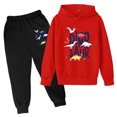 thumbnail image 2 of MUXiin Toddler Boys Clothes Sets 2Pcs Dinosaur Sweatshirt Outfits Long Sleeve Sweatshirt Tops Pants Spring Clothes Set, 2 of 3