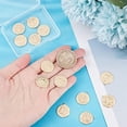 thumbnail image 3 of 15Pcs Sea Turtle Charms 18K Gold Plated Flat Round Pendant with Starfish Textured and Tortoise Pattern for DIY Necklace Bracelet Jewelry Crafts, 3 of 9