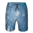 thumbnail image 3 of Balery Snowflakes1 Traje de Baño Estilo Hawaiano para Hombre, Shorts de Secado Rápido con Bolsillos-X-Large, 3 of 6