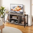 thumbnail image 6 of LINJH TV Stand for TVs up to 65 Inch,Entertainment Center with Open Storage Shelves,TV Media Console Table for Living Room and Bedroom, Gray, 6 of 9