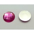 thumbnail image 6 of U8MO 50Pcs Hot Pink Acrylic Flatback Crystal Rhinestone Round Gem Beads 18mm No Hole, 6 of 6