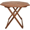 thumbnail image 7 of Sunnydaze 35.5" Meranti Folding Octagon Outdoor Dining Table, 7 of 7
