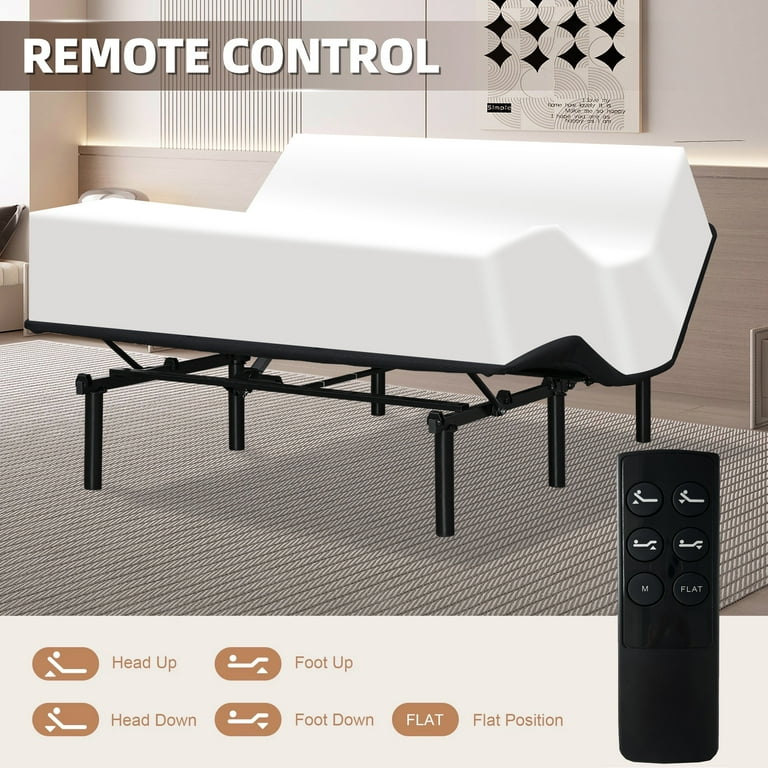 HSUNNS Anti-Snore Power Adjustable Bed, Wireless Remote