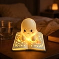 thumbnail image 4 of BiFandian Ghost Reading Book Table Lamp, Adorable Ghost Reading Night Light Halloween Decorations, Cute Ghost Reader LED Light for Reading Corner Bedroom, Halloween Decorative Light, 4 of 7