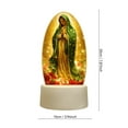 thumbnail image 2 of Our Lady of Guadalupe Night Light, LED Religious Decor for Home, Bedside, or Prayer Space, USB Powered, Spiritual Gift, Warm White Glow, 2 of 5