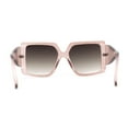 thumbnail image 4 of Womens Chic Squared Butterfly Thick Temple Oversize Sunglasses Translucent Beige Smoke, 4 of 4
