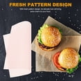 thumbnail image 5 of HINTRMENT Grease Resistant Wrapping Paper 50 Sheets Pink Rectangular Waterproof for Fried Food Picnics, 5 of 5