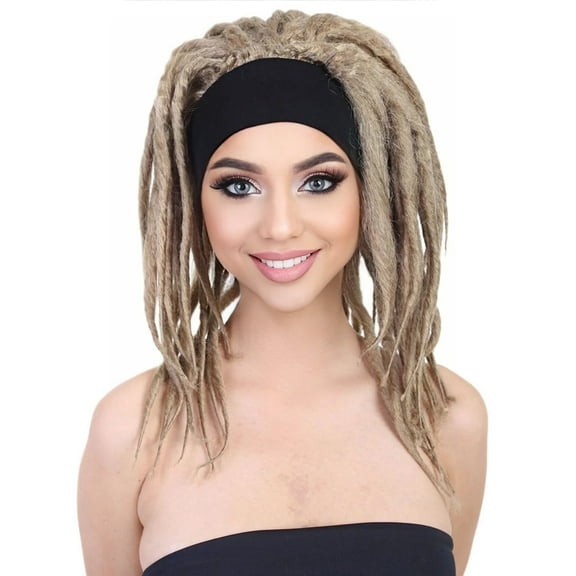 HPO Adult Women’s Brown Dreadlock Wig – Deluxe Synthetic Costume Hair for Halloween, Cosplay & Themed Parties
