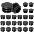 thumbnail image 1 of Uxcell 70 Paquete de Tapones Plásticos Redondos, Inserciones de Tubo de Muebles de 7/10 Pulgadas para Postes de Tubo/Sillas/Tuberías Metálicas [Negro], 1 of 6