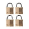 Master Lock 1-9/16" W Brass 4-Pin Cylinder Padlock 4 pk Keyed Alike