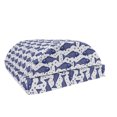 thumbnail image 1 of Nautical Foot Rest, Monochrome Hand Drawn Hatched Style Fish Pattern with Minimal Bubbles, Non-Slip Backing Ergonomic Memory Foam Leg Support for Office, Violet Blue and White, by Ambesonne, 1 of 5