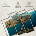 thumbnail image 6 of Elephant Stock Golden Gate Bridge Aerial Wall Art - Horizontal Multi Panel Canvas - Living Room Wall Decor - Architecture Multi Panel - Teal And Orange Decor - 68" x 42", 6 of 8