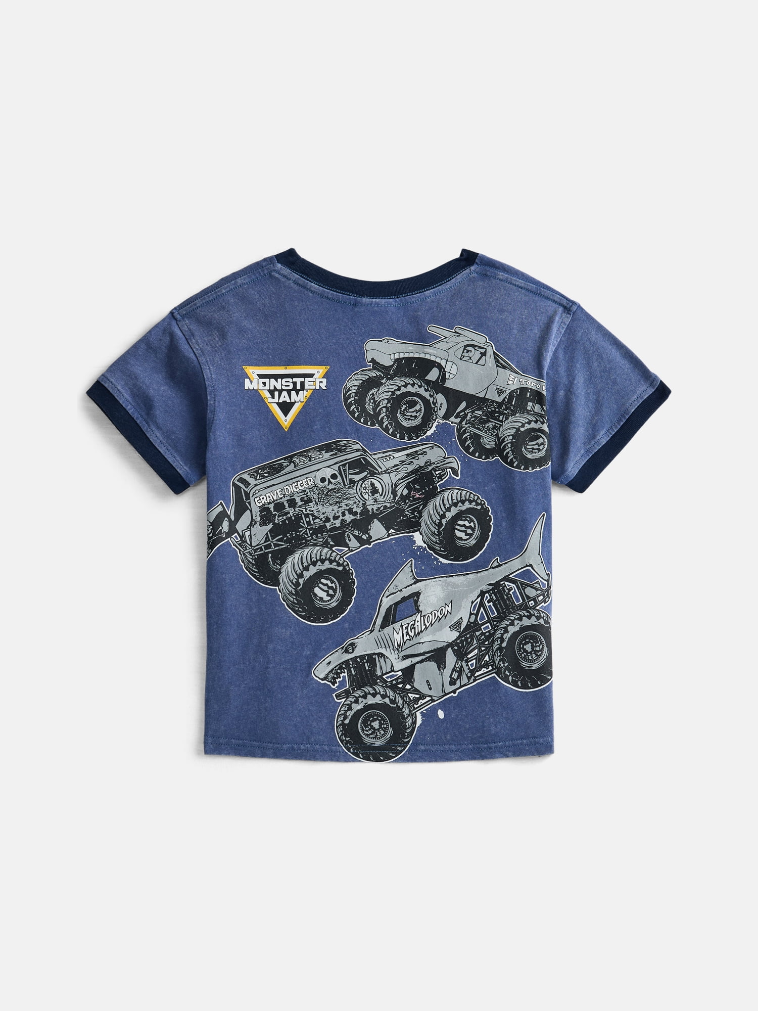 Monster Jam Toddler Boys Short Sleeve Graphic Tee and Matching Shorts Outfit Set, 2-Piece, Sizes 12M-5T