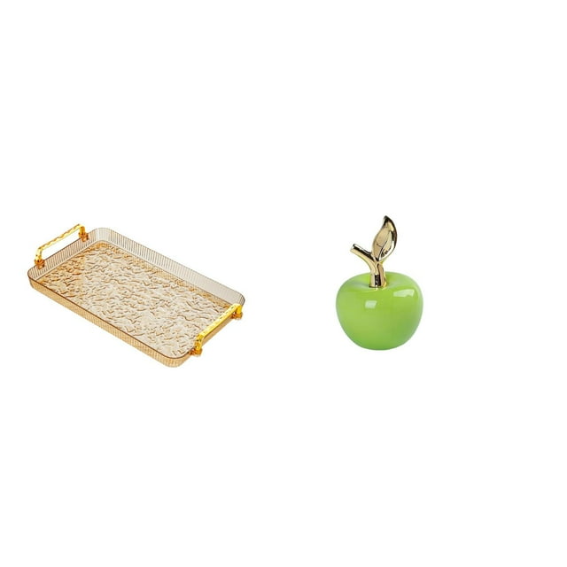 Plato De Postre, Bandeja De Mesa De Centro Con Asa, Bandeja Para Servir, Bandeja Para Guardar Joyas, Ideal Para El Comedor, Inauguración De Casa, Dormitorio, Fiesta, Estatua, Adorno,