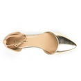thumbnail image 3 of Dream Pairs Women's Casual Ballet Flats Shoes Pointed Toe Wedding Party Flats Comfortable Dressy Flats for Women Flapointed-New Nude/Gold Size 6.5, 3 of 3