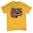 thumbnail image 5 of 1976 Ford Gran Torino Crest T-shirt Officially Licensed Classic American Mustang Performance F150 Pickup Men's Tee, 5 of 7