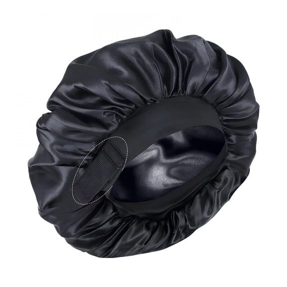 TELOLY Double Layer Silk Bonnet for Sleeping Adjustable Satin Hair Bonnets Designed for Curly and Braided Hair Ideal Sleep Cap for Black Women