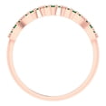 thumbnail image 5 of 0.3 ct Brilliant Round Cut Simulated Emerald 18K White/Rose/Yellow Gold Stackable Band SZ 7.25, 5 of 6