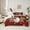 Red Brown Green, variant on Castle Fairy Teens Gingerbread Man Snowman 7-Piece Twin Bedding Sets,Christmas Tree Snowflake Bedding Comforter Set,Xmas Festival Breathable Sheet Sets,Lightweight Room Decor