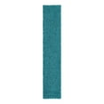 thumbnail image 6 of Unique Loom Solid Shag Collection Area Rug (2' 7" x 13' 1" Runner Deep Aqua Blue), 6 of 7