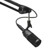 Focusrite Scarlett Solo 4th Gen USB Audio Interface with Software Suite, Bundle Cardioid Condenser Microphone and Broadcast Arm with Internal Springs and Integrated XLR Cables & Pop Filter (5 Items)