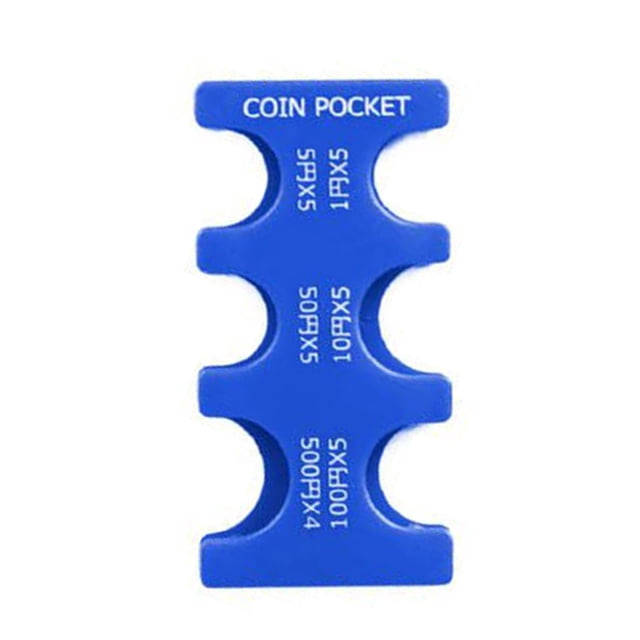 Durable Abs Plastic Coin Case Coin Holder Space-saving Japanese Coin Organizer Bag Compact Portable Coin Sorter Wallet for Outdoor Travel
