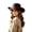 Z73-Coffee, variant on Womens Western Cowboy Hat, Classic Wide Brim Breathable Beach Cowgirl Headwear with Decorative Band, Lightweight Sun Protection Summer Hat