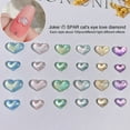 thumbnail image 5 of huanledash 100Pcs/Bag Nail Art Decor Flatback Three-dimensional Mix Size Fine Flash DIY Mini Heart Shape Faux Diamond Nail Charm Nail Salon Supply, 5 of 8
