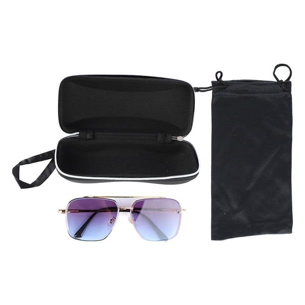 Gafas de sol modernas con montura de metal, ergonómicas, antideslizantes, ajustables, con protección UV para hombres y mujeres