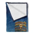 thumbnail image 2 of Ocean Soft Flannel Fleece Blanket, Cartoon Car with Surfboards Blue Night Ocean Waves Travel Summer Island Illustration, Cozy Plush for Indoor and Outdoor Use, 60" x 80", Multicolor, by Ambesonne, 2 of 5