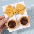 thumbnail image 1 of 2 unids/pack Vintage niños verano arcos diadema gafas de sol redondas niños gafas de sol gafas de protección accesorios para el cabello de bebé Dengxun unisex, 1 of 2