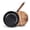 A#With wooden lid, variant on 11 Inch Pre-Seasoned Cast Iron Flat Wok Set with Wooden Lid, All-In-One Chinese Stir-Fry Pan, Detachable Anti-Scald Handle, Induction & Gas Ready, Healthy Physical Nonstick Wok