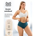 thumbnail image 3 of Aijolen Seamless Underwear for Women Invisible Full Coverage High Waisted Briefs No Show Breathable Comfortable Panties 5 Pack(S,Indigo Inlet), 3 of 7