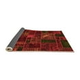 thumbnail image 2 of Ahgly Company Indoor Square Oriental Orange Modern Area Rugs, 6' Square, 2 of 4