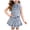 Blue, variant on Little Girls Cowgirl Outfits 2Pcs Skirt Set Denim Jeans Button Vest Top Ruffle Tiered Skirts Western Clothes(Blue,5-6 Years)