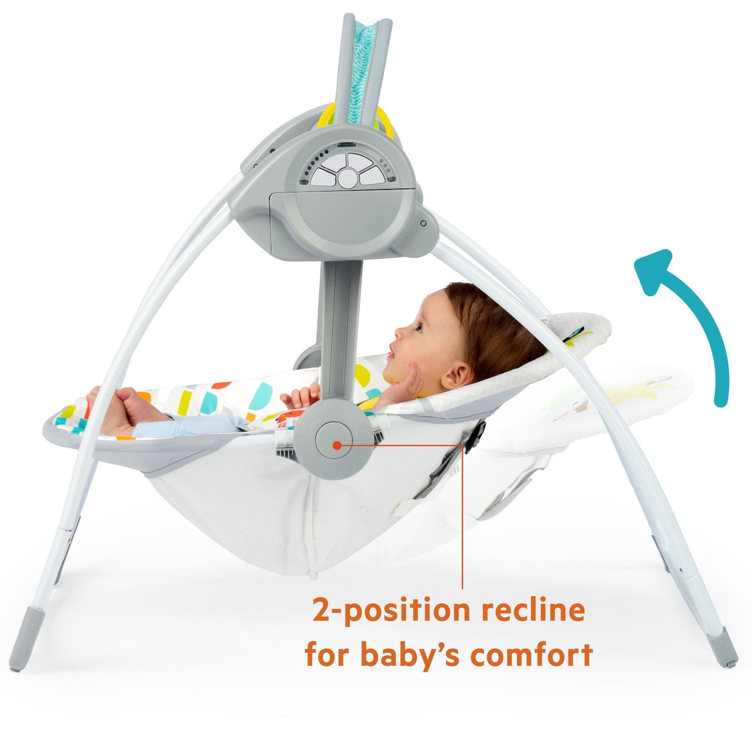 【Limited】SWINGTOYS SWINGBUNNY & SWINGBEA Bright Starts Playful Paradise Portable Swing, 0 - 9 months
