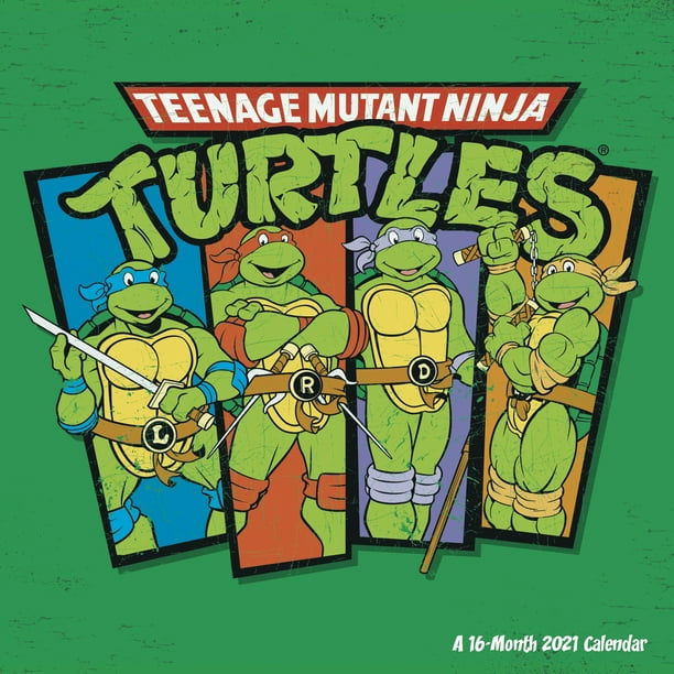 2021 Teenage Mutant Ninja Turtles Wall Calendar Walmart Com Walmart Com paper ninja calendar 2021